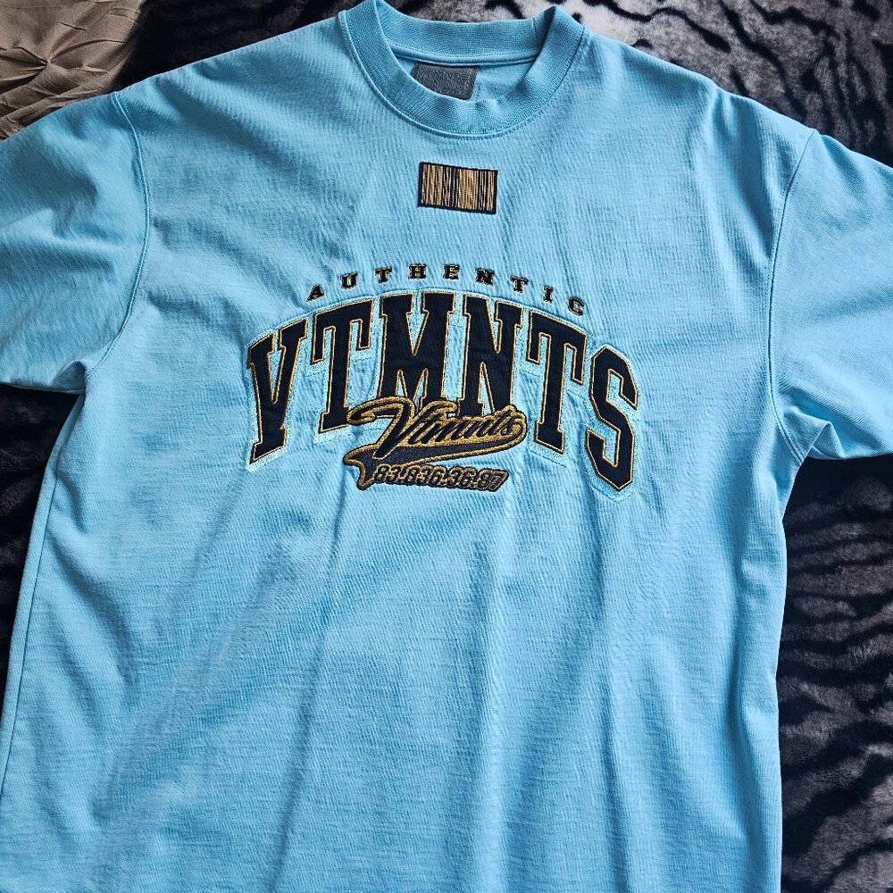 VTMNTS Baby Blue Tshirt, size Small